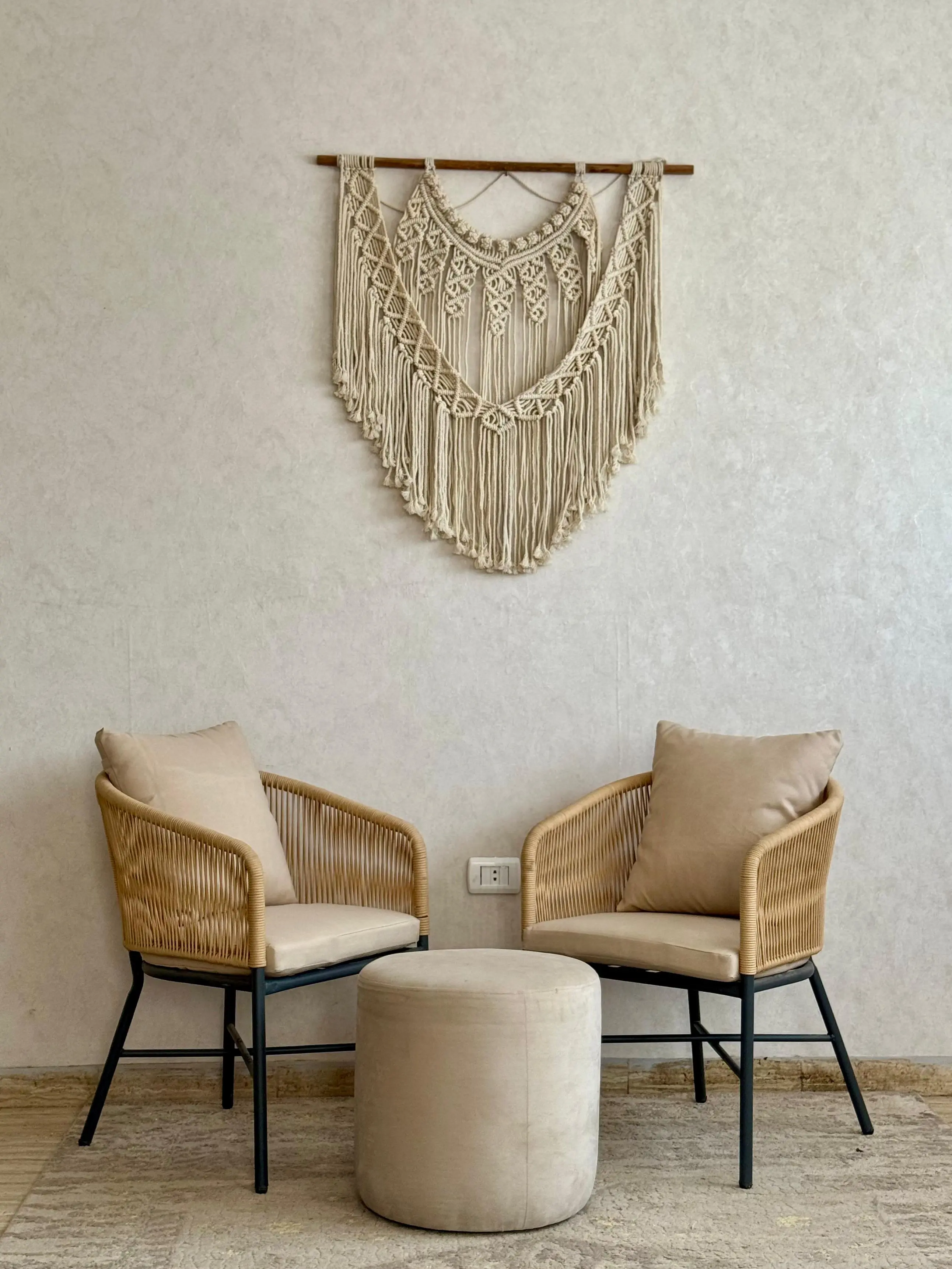 rope and iron chair - beautiful outdoor chair